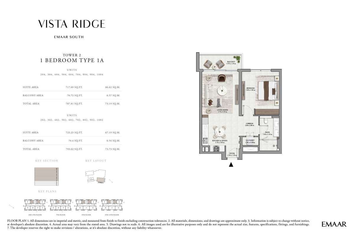 2nd To 10th Floor (Type 1A, Unit 202-1004) - Tower 2